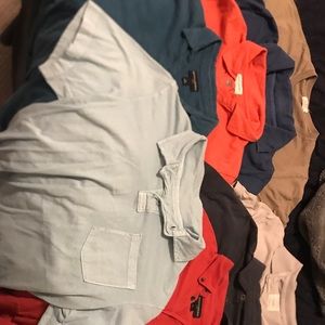 LOT of 8 medium short sleeve shirts